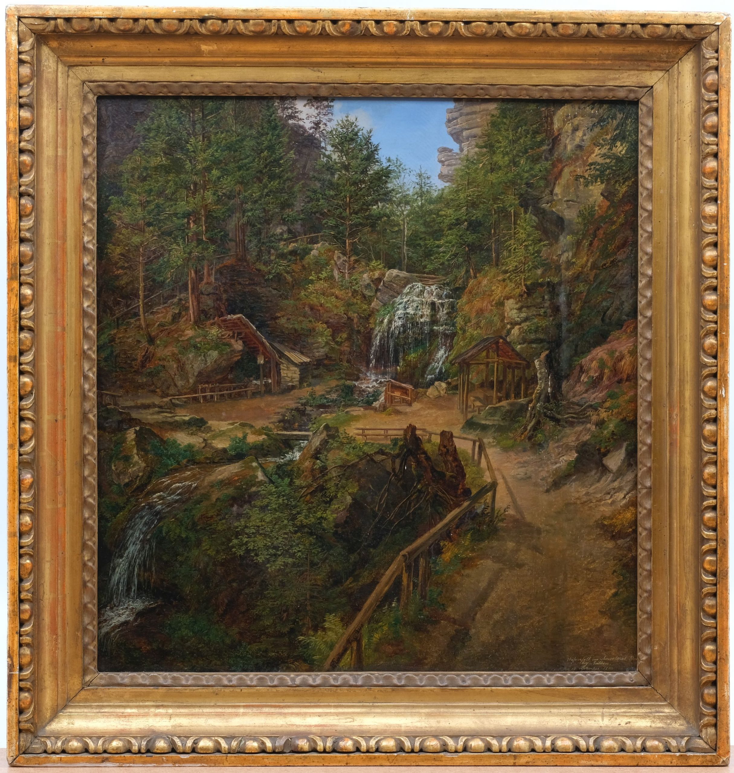 Gemälde Der Amselfall in der Sächsischen Schweiz von Matthias Rudolf