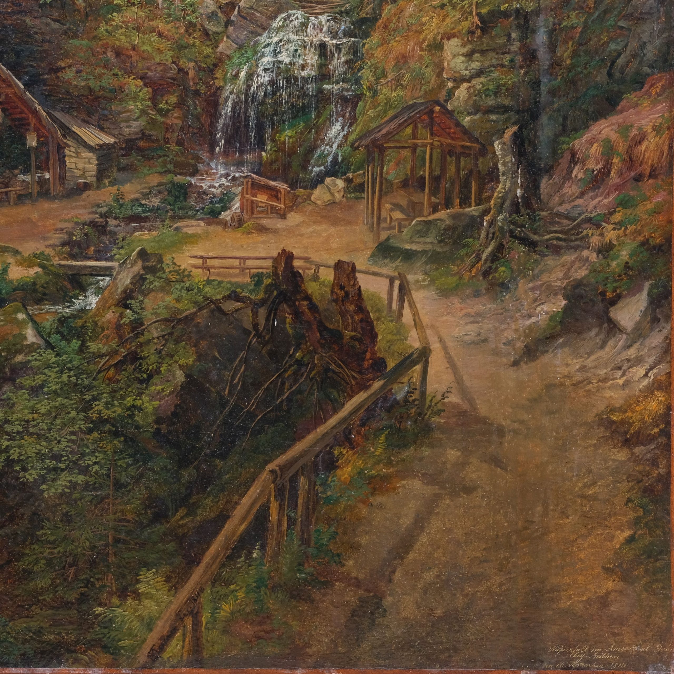 Gemälde Der Amselfall in der Sächsischen Schweiz von Matthias Rudolf