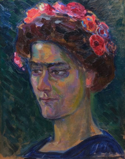 Gemälde einer jungen Frau von Ludolf Verworner