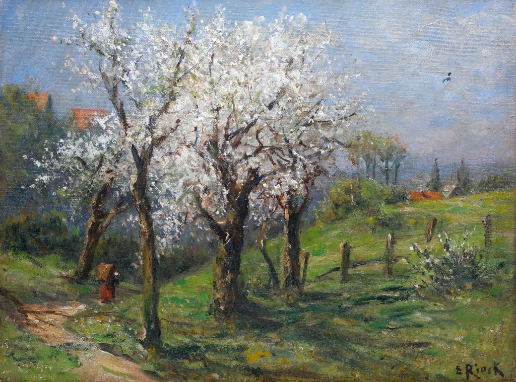 Gemälde Baumblüte von Emil Rieck