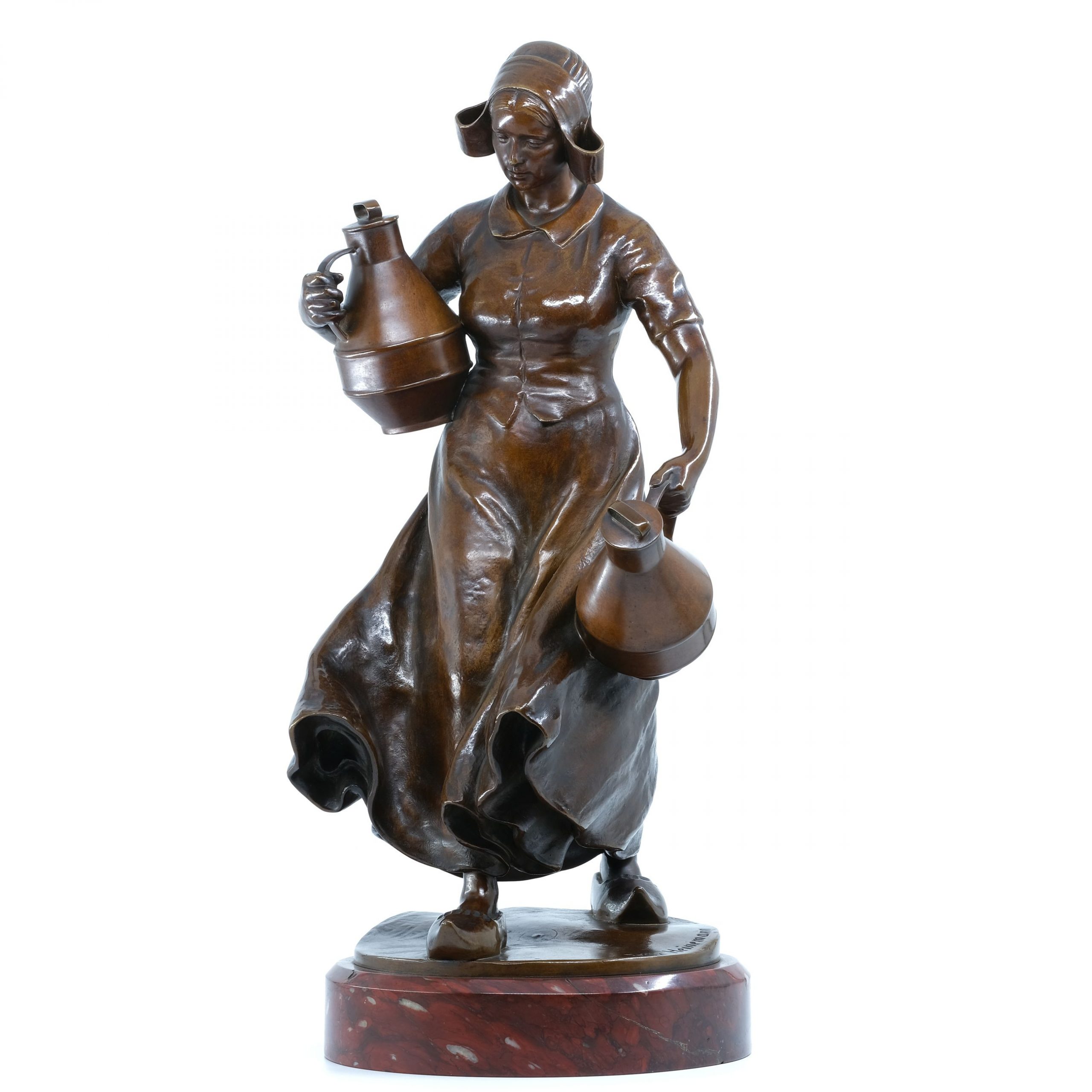 Bronze Milchmädchen von Fritz Heinemann