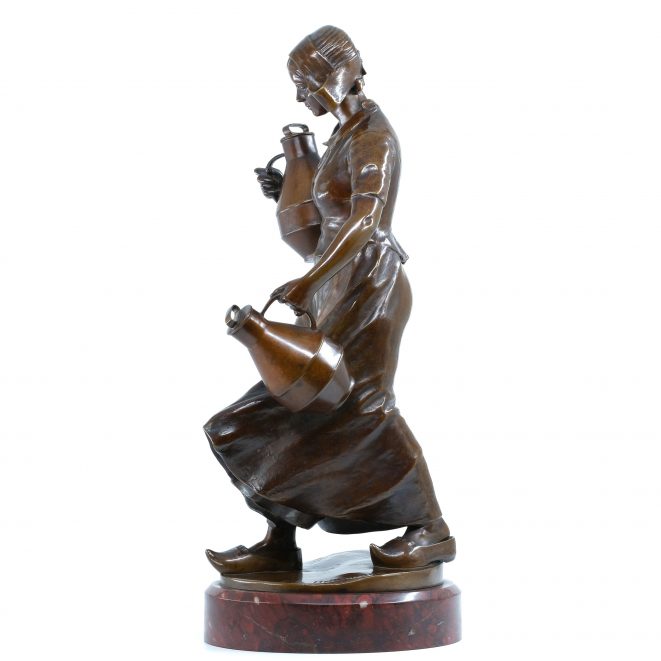 Bronze Milchmädchen von Fritz Heinemann
