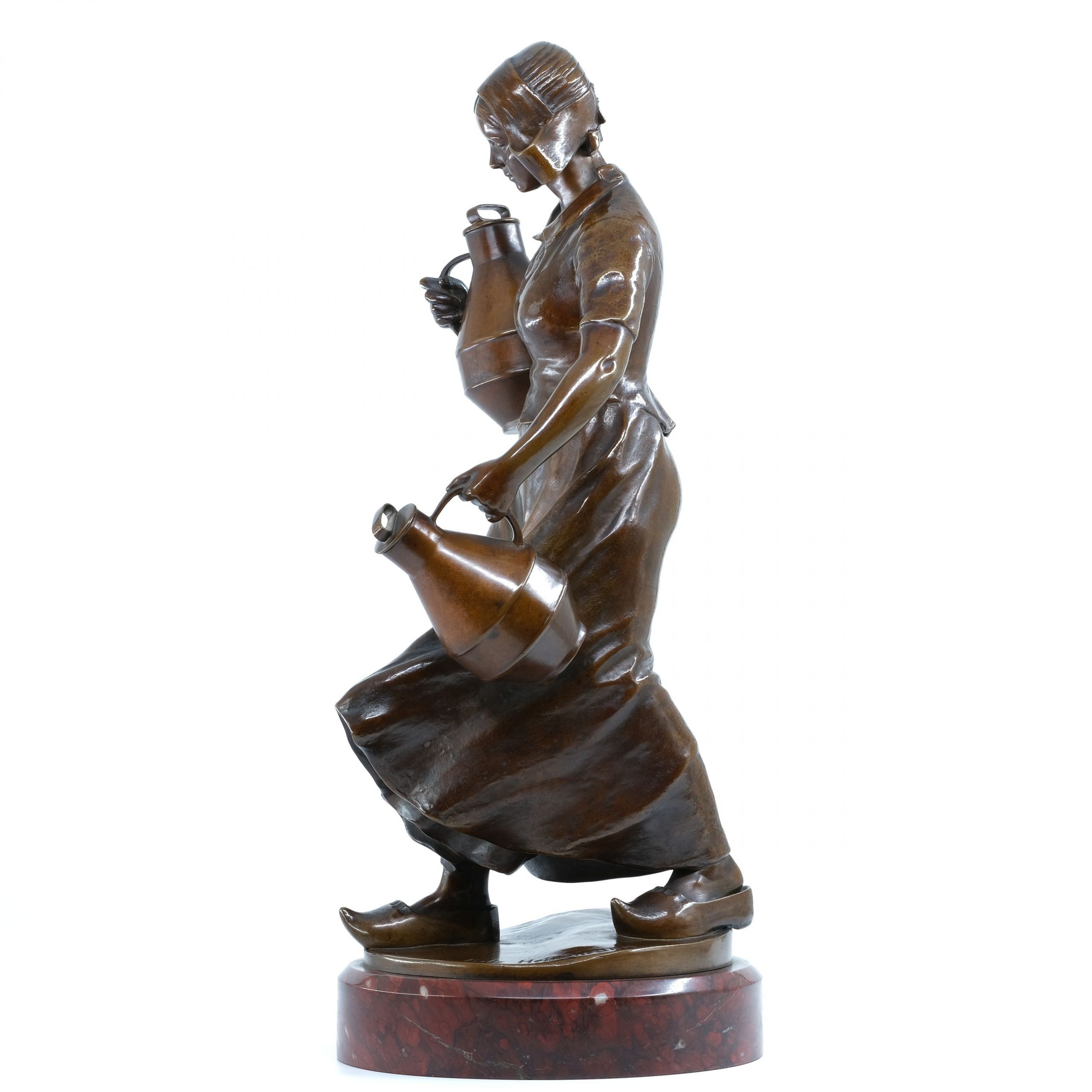 Bronze Milchmädchen von Fritz Heinemann