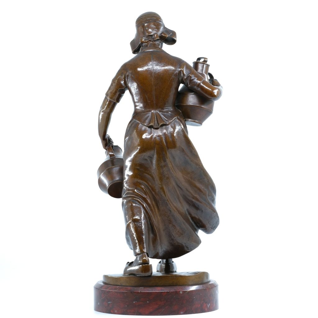 Bronze Milchmädchen von Fritz Heinemann
