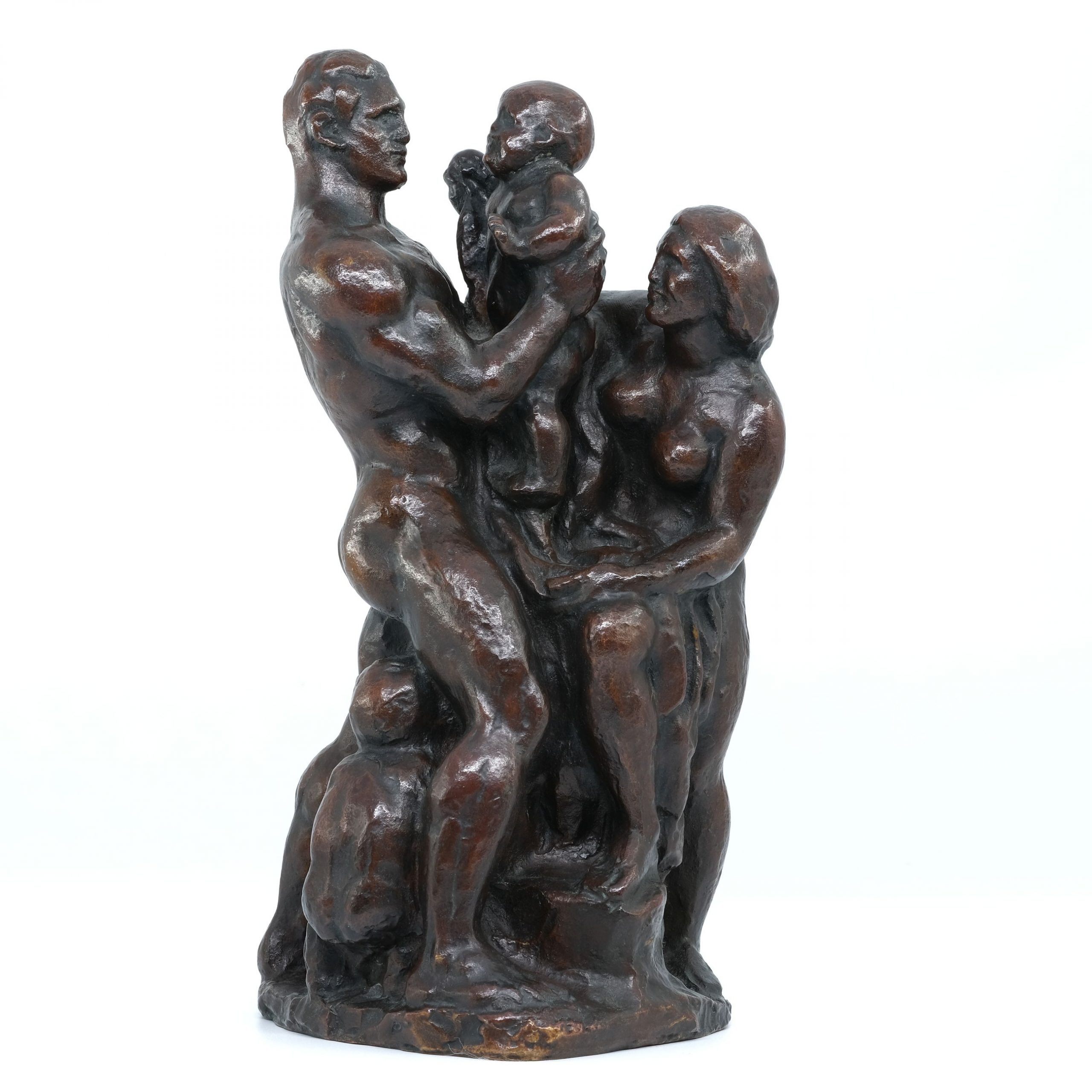Bronze Die Familie von Edmund Moeller, Dresden