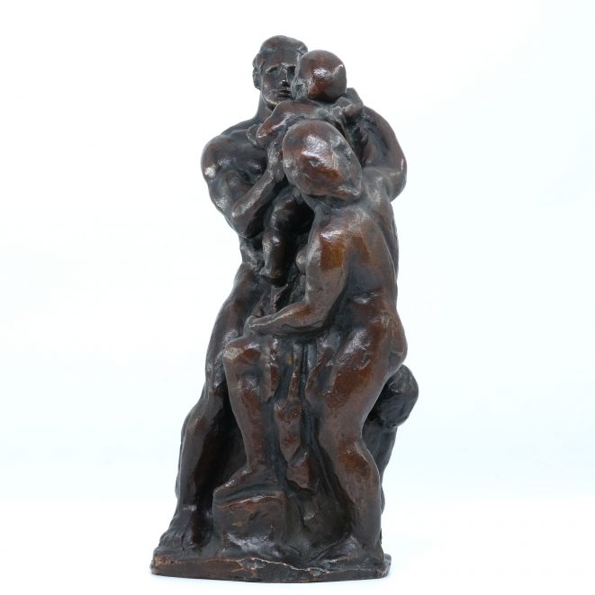 Bronze Die Familie von Edmund Moeller, Dresden