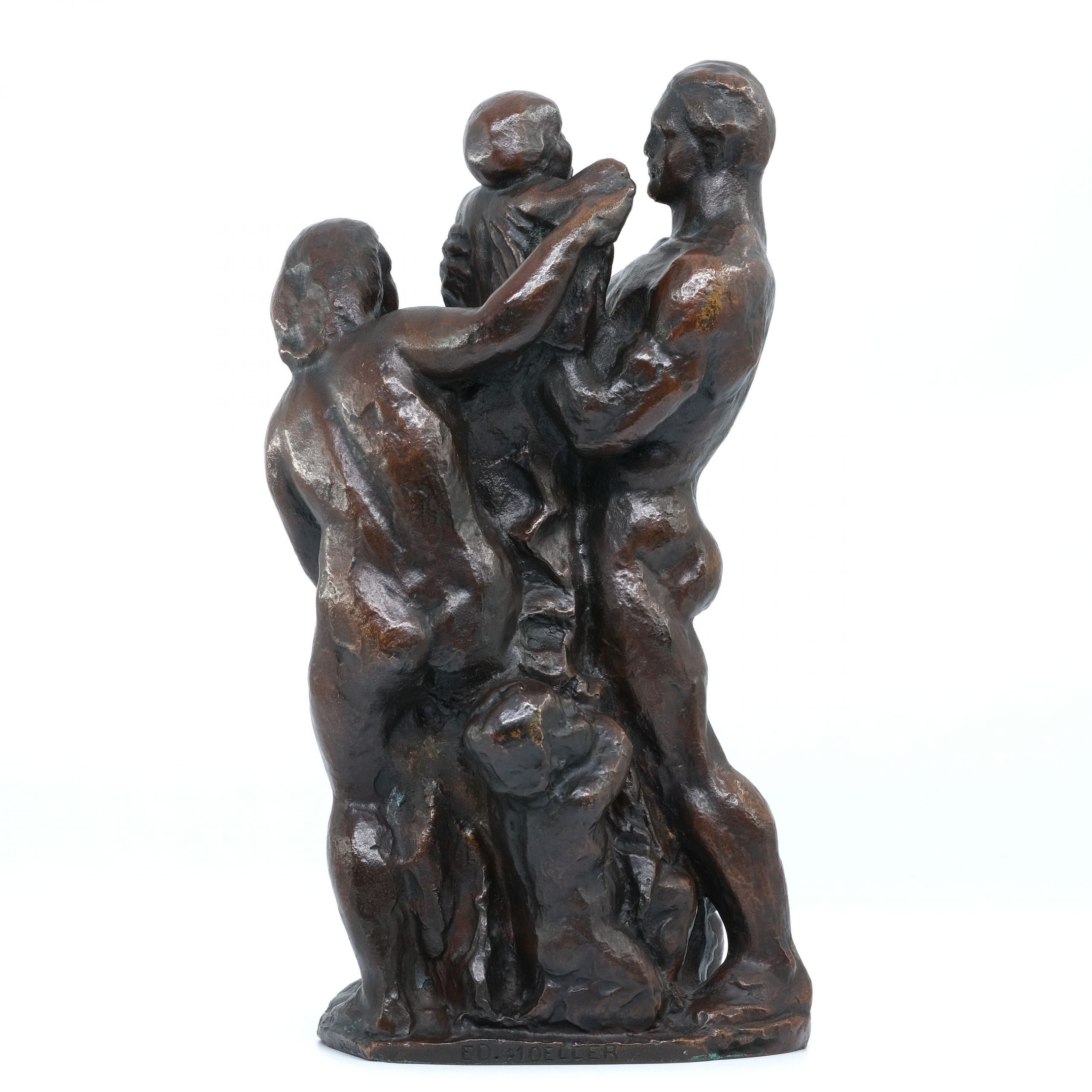 Bronze Die Familie von Edmund Moeller, Dresden