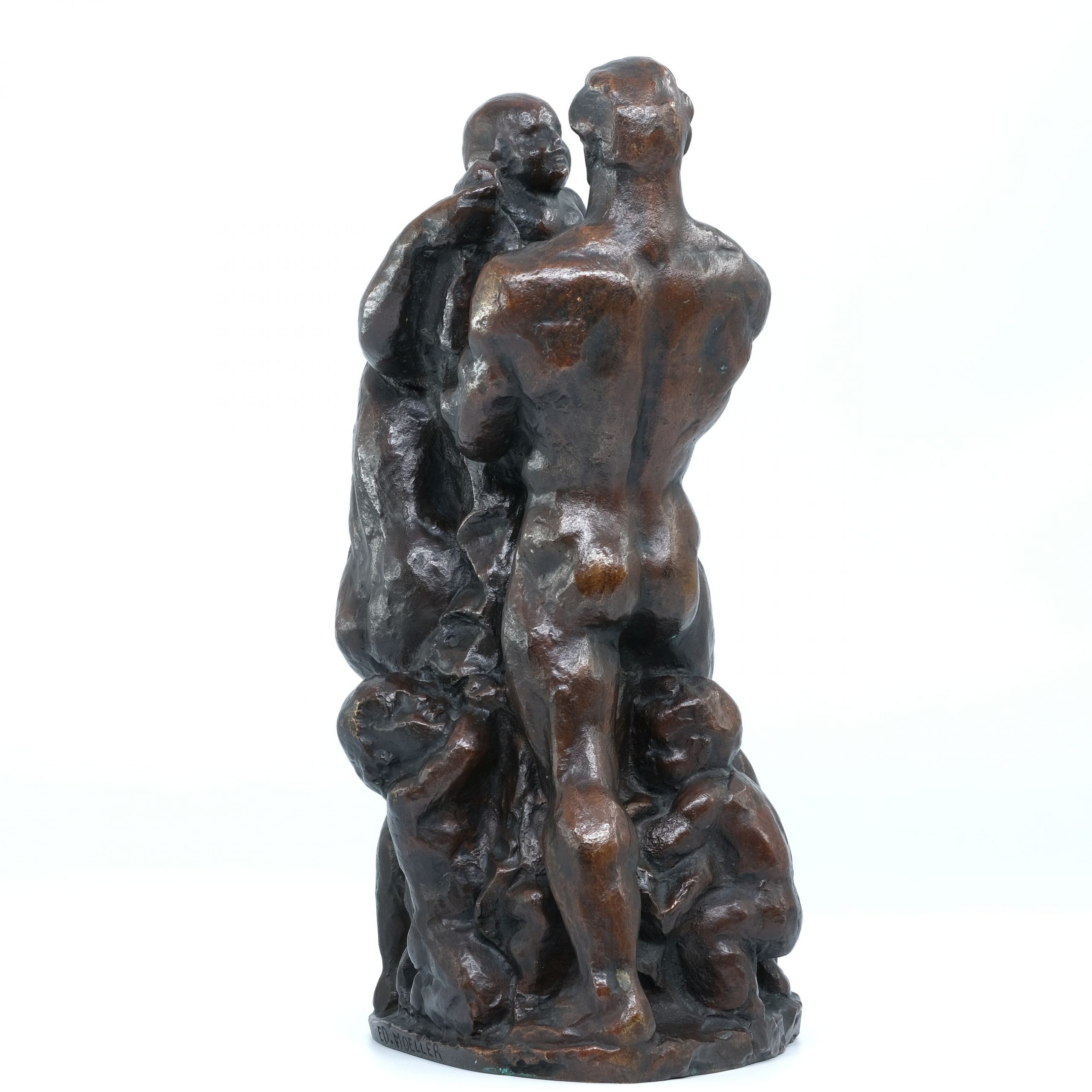 Bronze Die Familie von Edmund Moeller, Dresden
