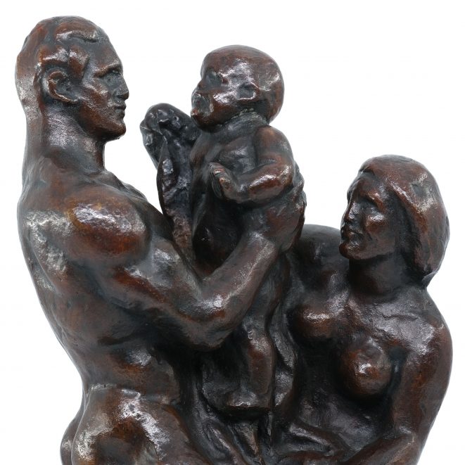 Bronze Die Familie von Edmund Moeller, Dresden