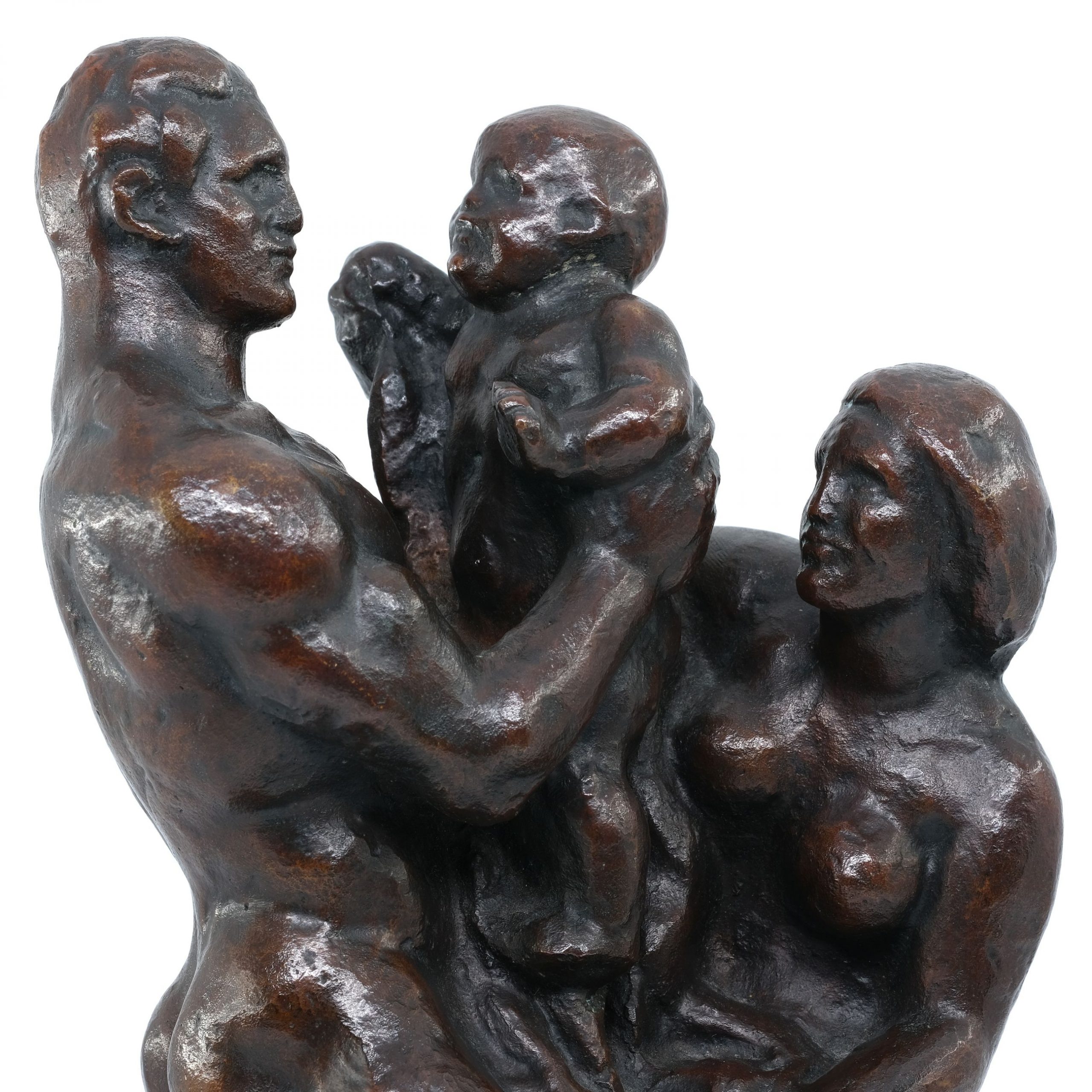 Bronze Die Familie von Edmund Moeller, Dresden