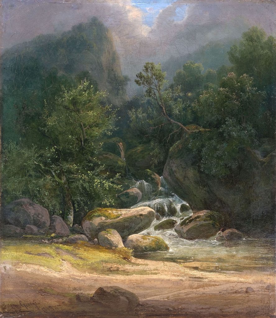 Gemälde Landschaft von Friedrich Otto Georgi, Dresden