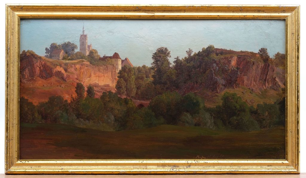 Gemälde Zscheila bei Meissen von Gustav Friedrich Papperitz, Dresden