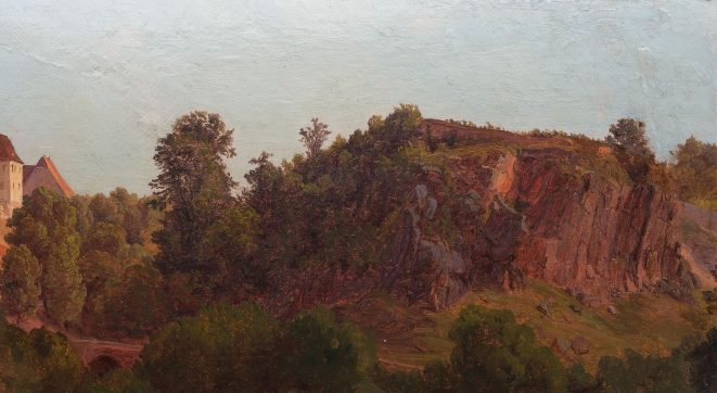 Gemälde Zscheila bei Meissen von Gustav Friedrich Papperitz, Dresden