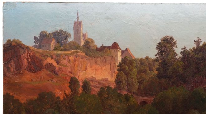 Gemälde Zscheila bei Meissen von Gustav Friedrich Papperitz, Dresden