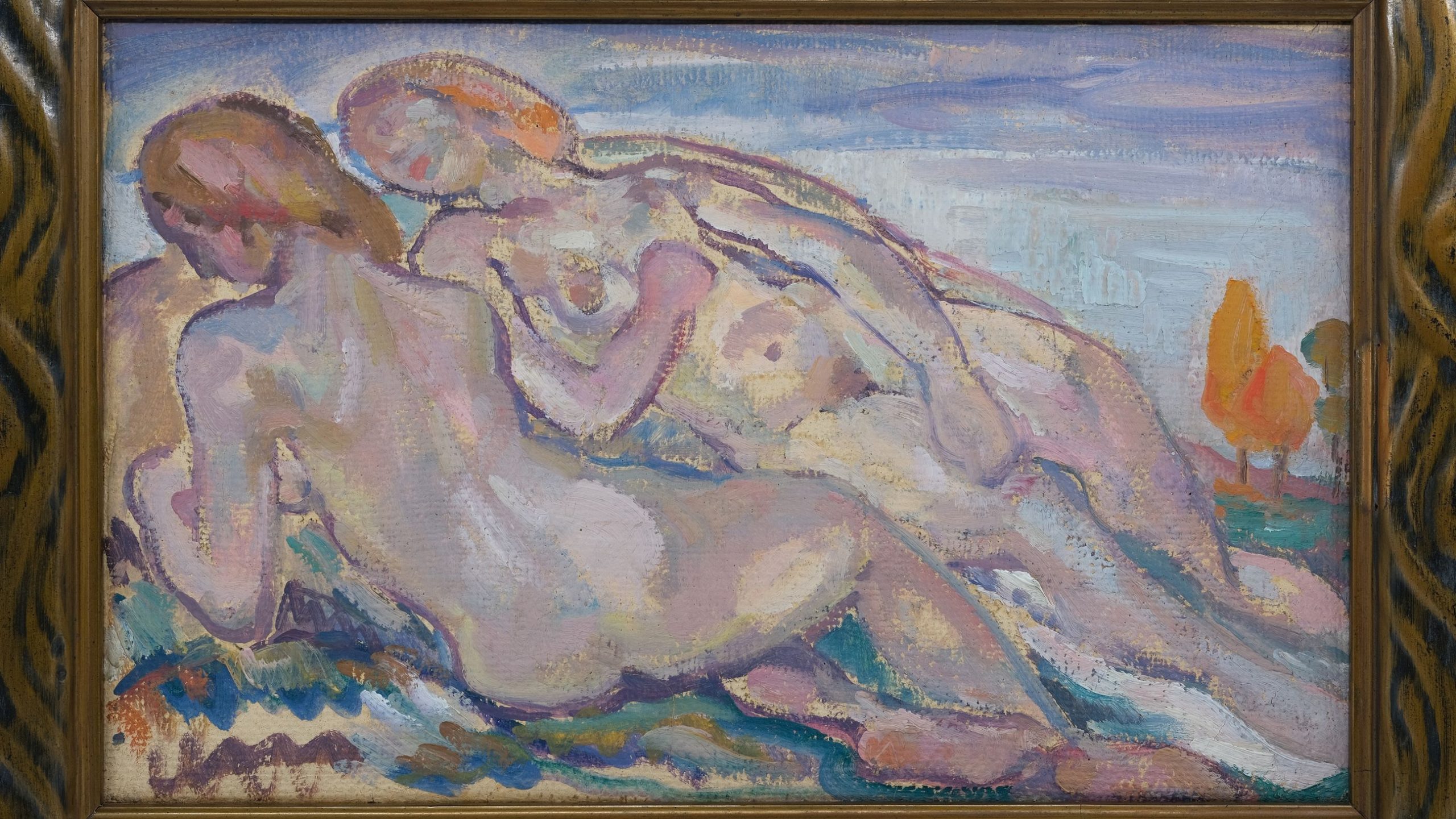 Gemälde Liegende Akte von Ludolf Verworner