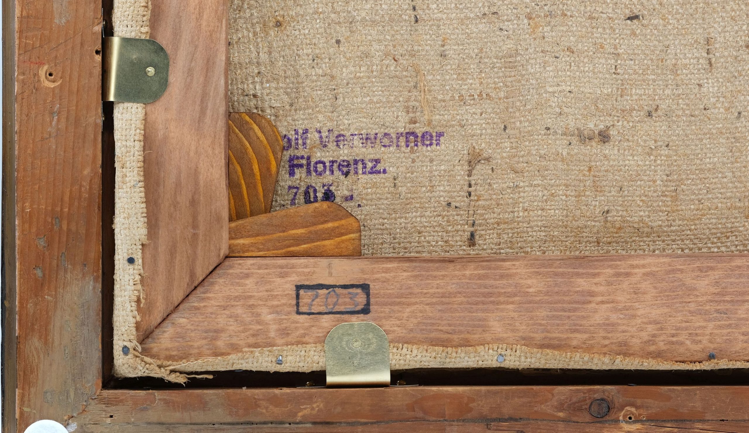 Gemälde Liegende Akte von Ludolf Verworner