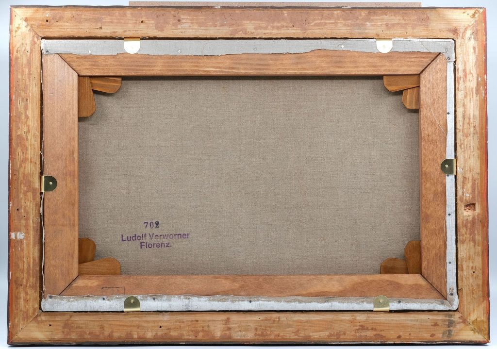 Gemälde Ruhende Akte im Wald von Ludolf Verworner