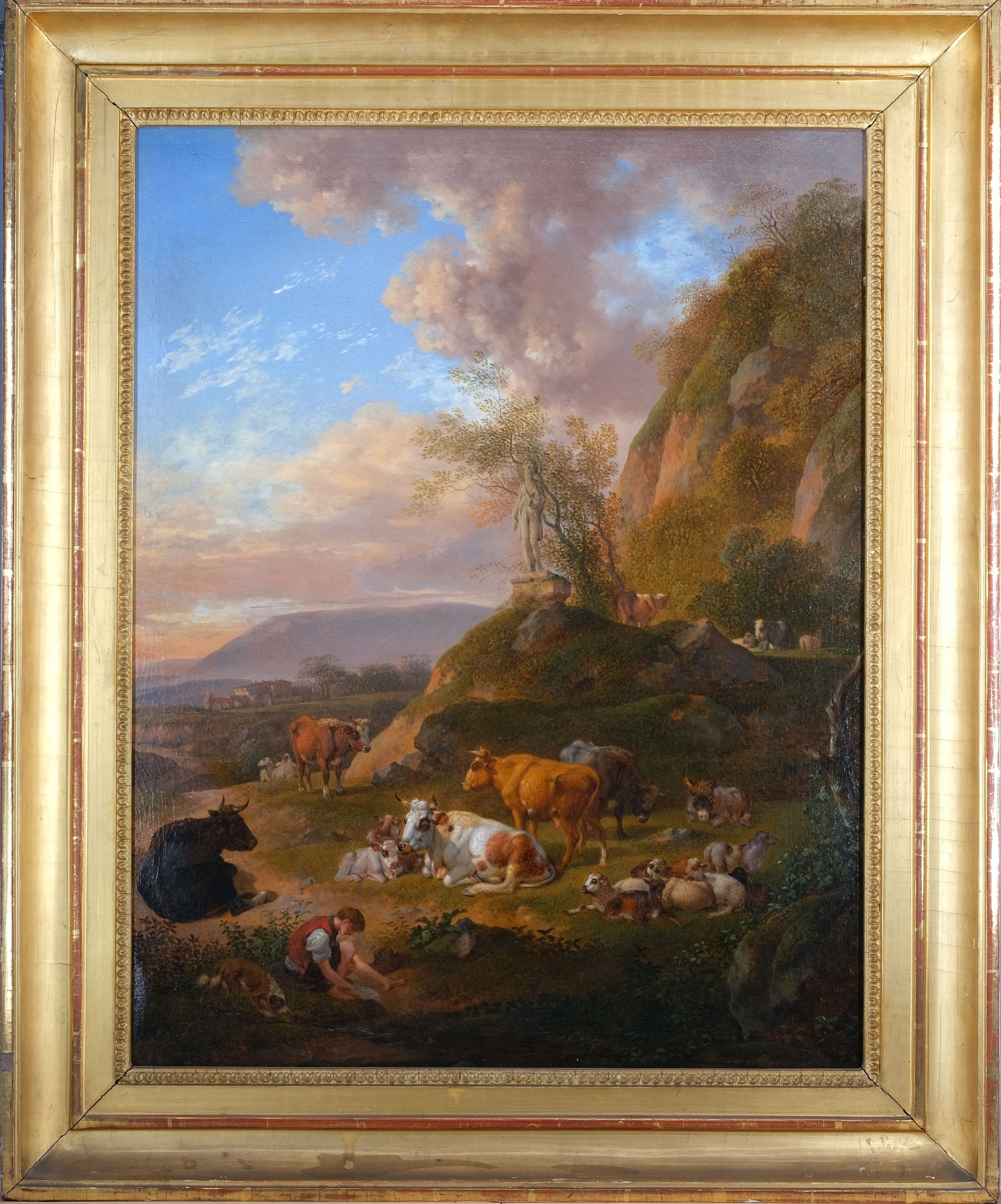 Hirtenknabe Italienische Landschaft Johann Christian Klengel Kunsthandlung Kühne
