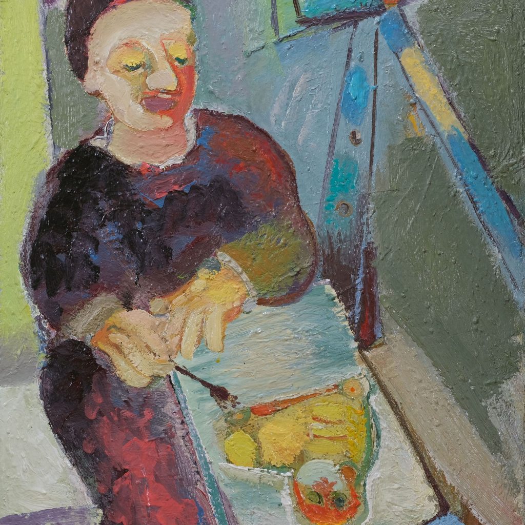 Andreas Thieme Kind im Atelier Kunsthandlung Kühne