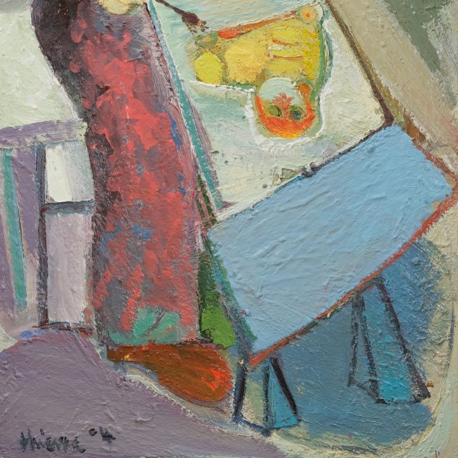 Andreas Thieme Kind im Atelier Kunsthandlung Kühne