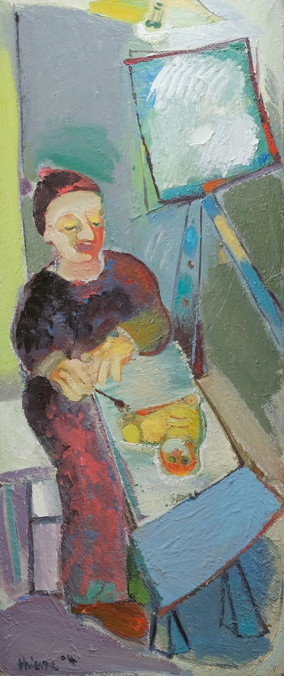 Andreas Thieme Kind im Atelier Kunsthandlung Kühne