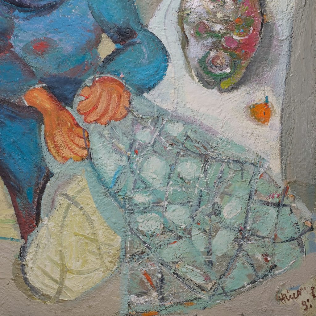 Fischer mit Netz Andreas Thieme Kunsthandlung Kühne