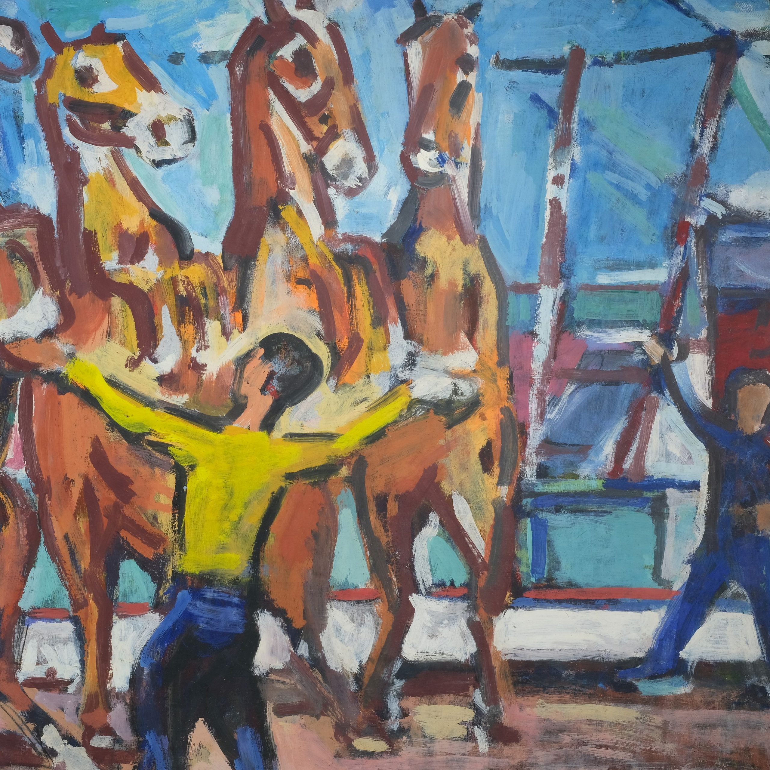 Fritz Winkler Dompteur in der Manege Kunsthandlung Kühne