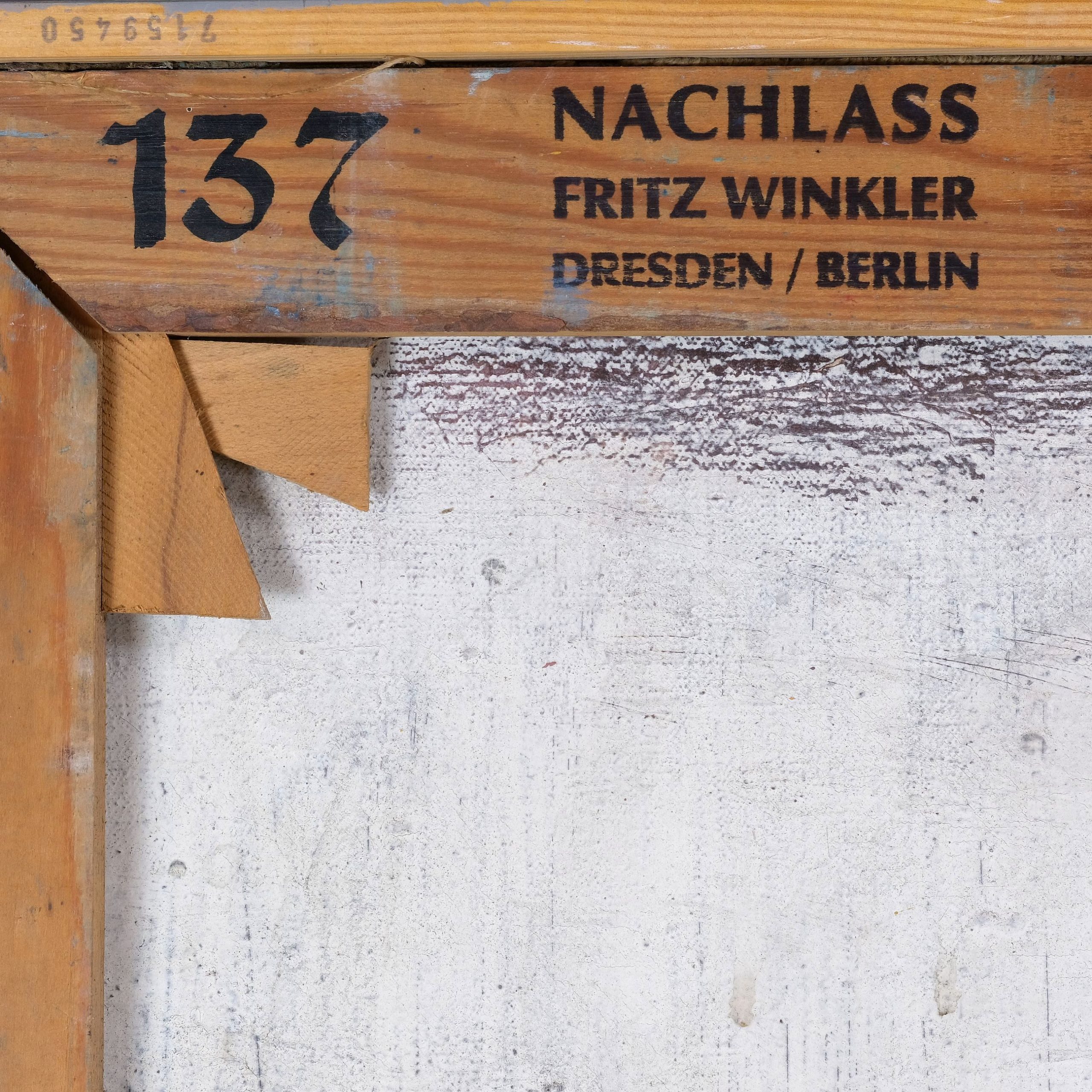 Fritz Winkler Pferde vor dem Zirkuswagen Kunsthandlung Kühne