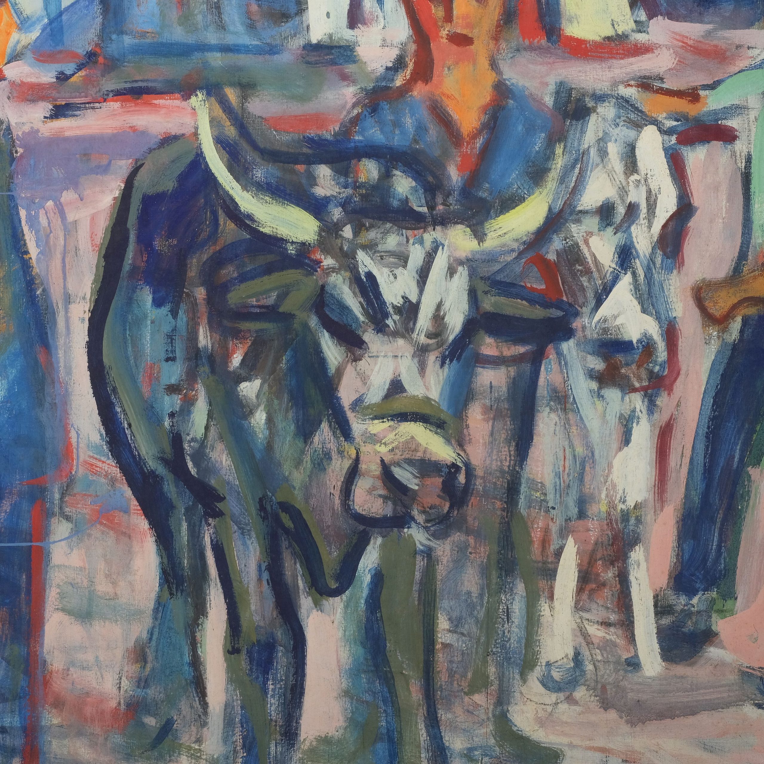 Fritz Winkler vor dem Zirkus Kunsthandlung Kühne