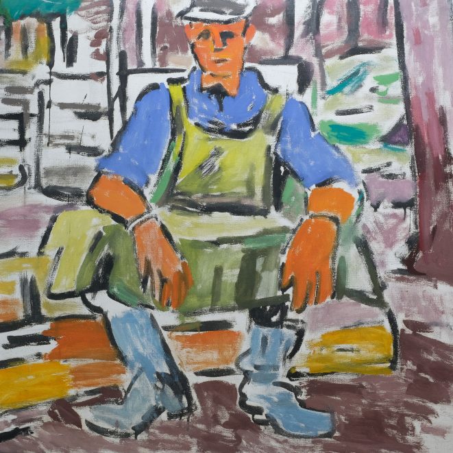 Fritz Winkler Waldarbeiter Kunsthandlung Kühne