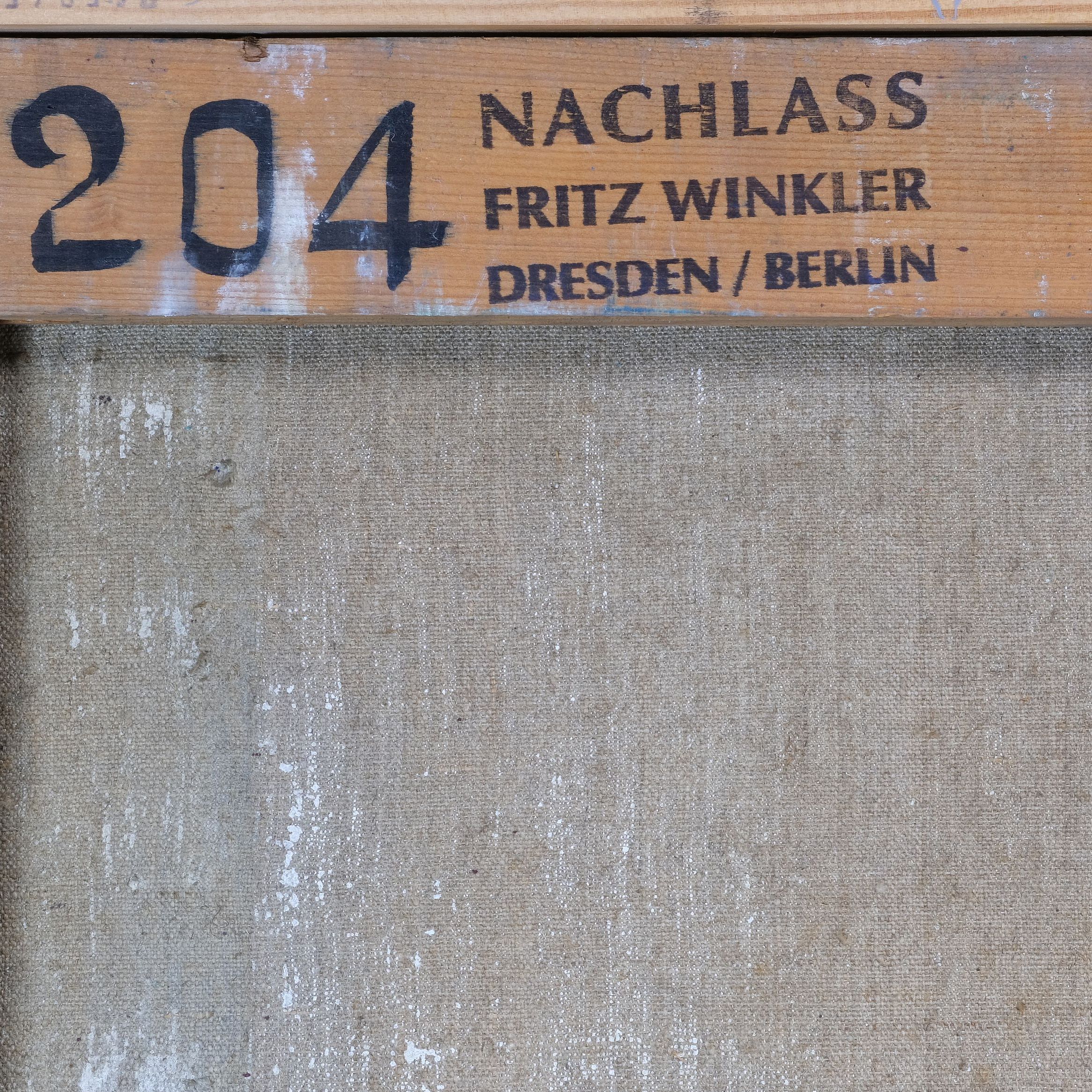 Fritz Winkler Zirkusreiterin mit weißem Pferd Kunsthandlung Kühne