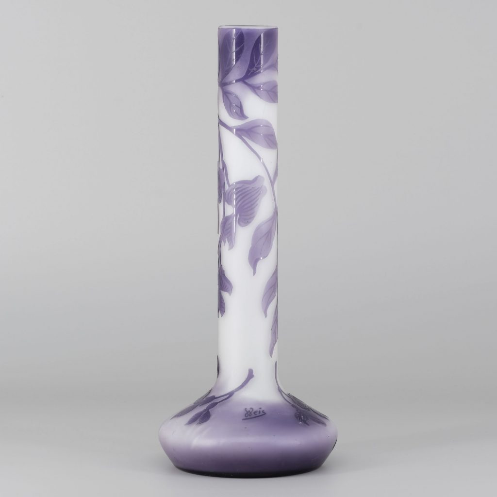 Beckmann & Weis Jugendstilvase Dresden Kunsthandlung Kühne