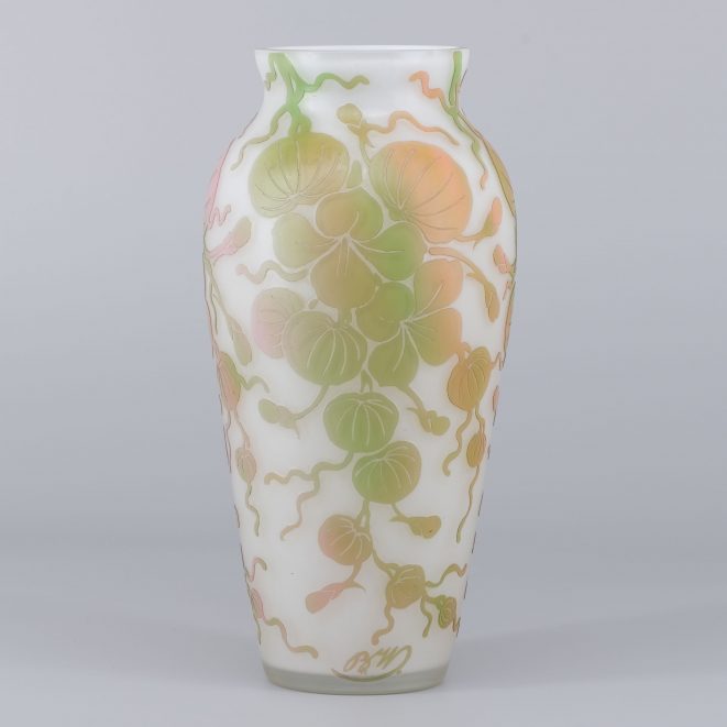 Beckmann & Weis Jugendstilvase Dresden Kunsthandlung Kühne