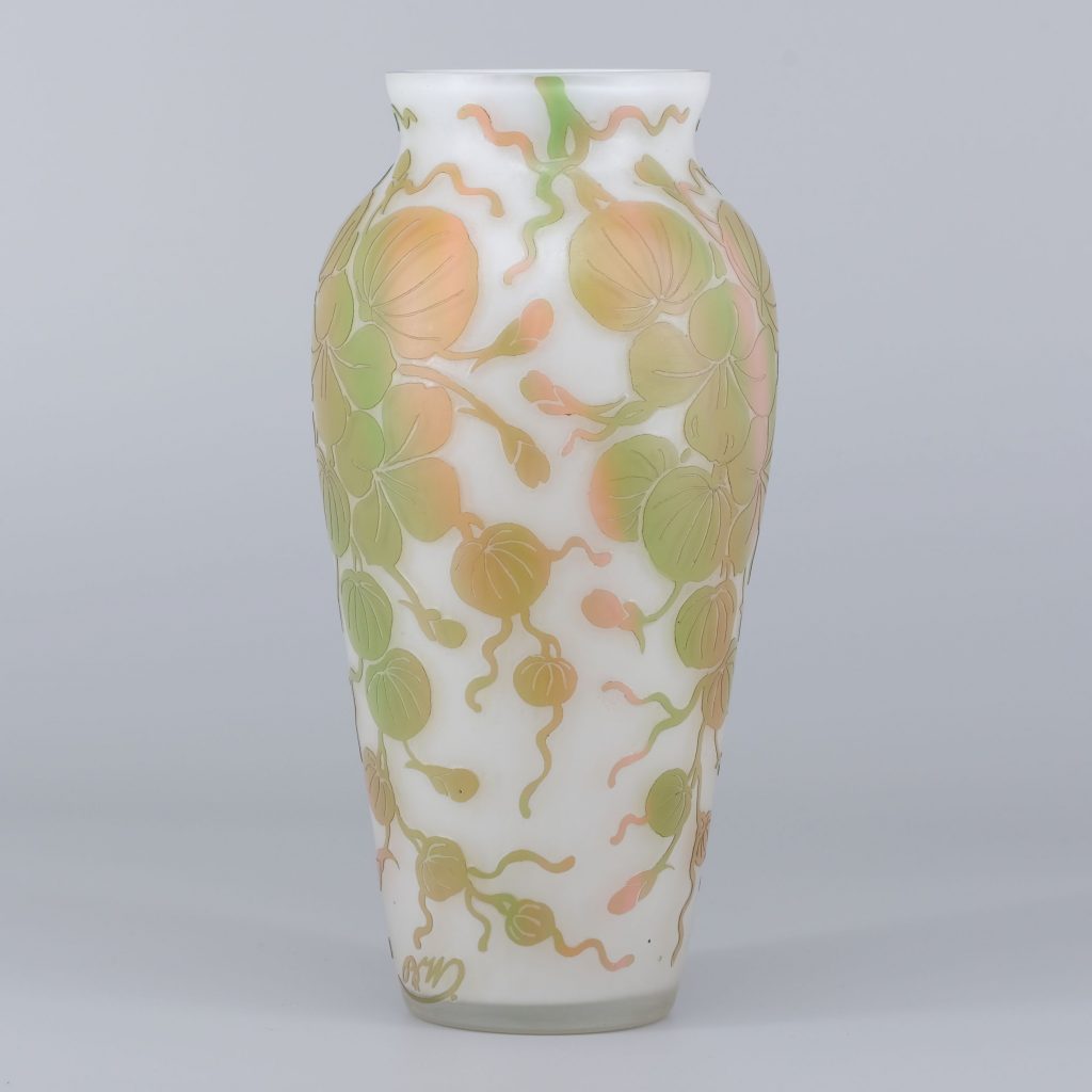 Beckmann & Weis Jugendstilvase Dresden Kunsthandlung Kühne