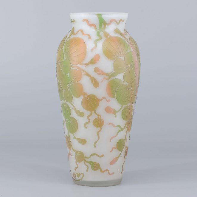 Beckmann & Weis Jugendstilvase Dresden Kunsthandlung Kühne