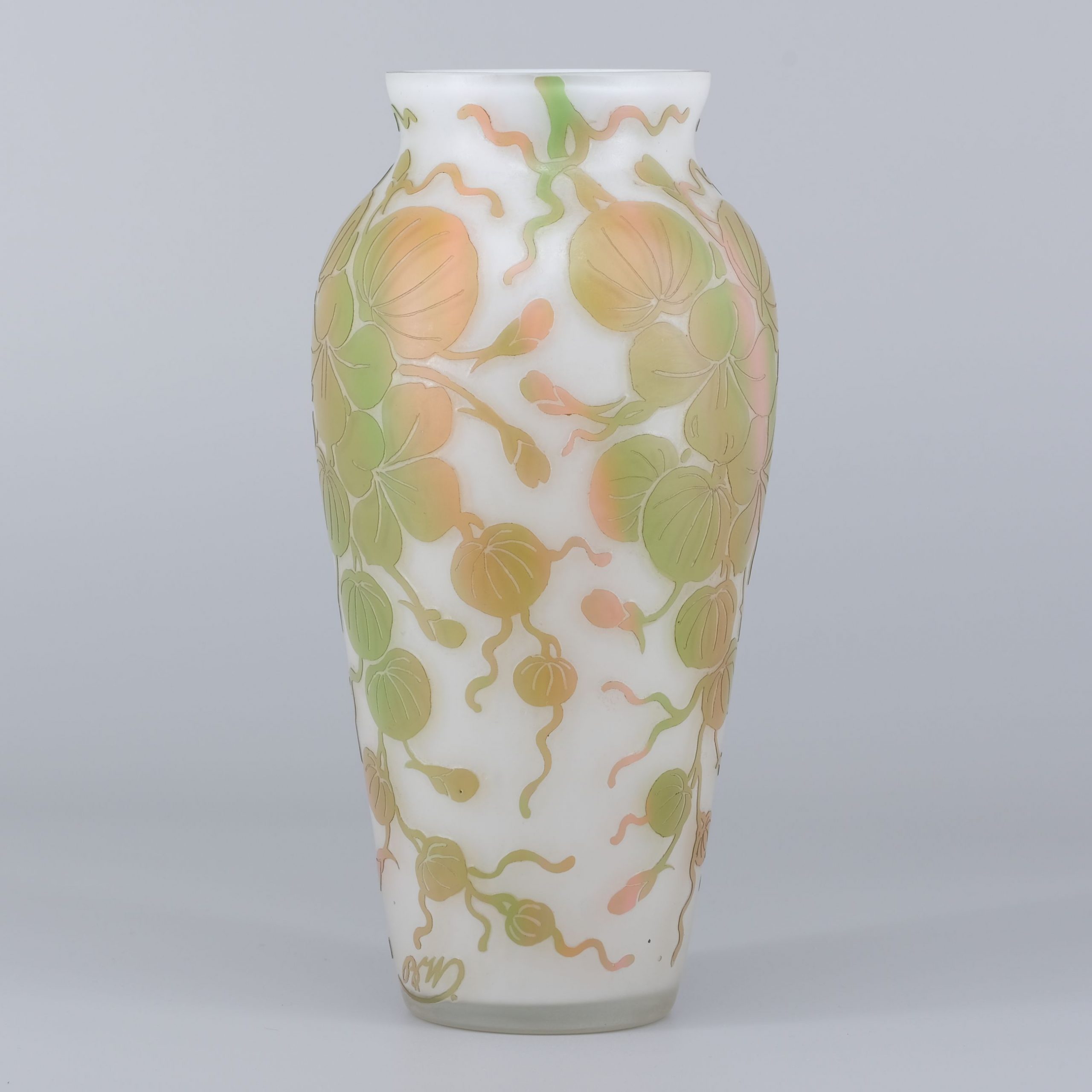 Beckmann & Weis Jugendstilvase Dresden Kunsthandlung Kühne