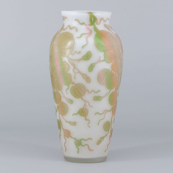 Beckmann & Weis Jugendstilvase Dresden Kunsthandlung Kühne