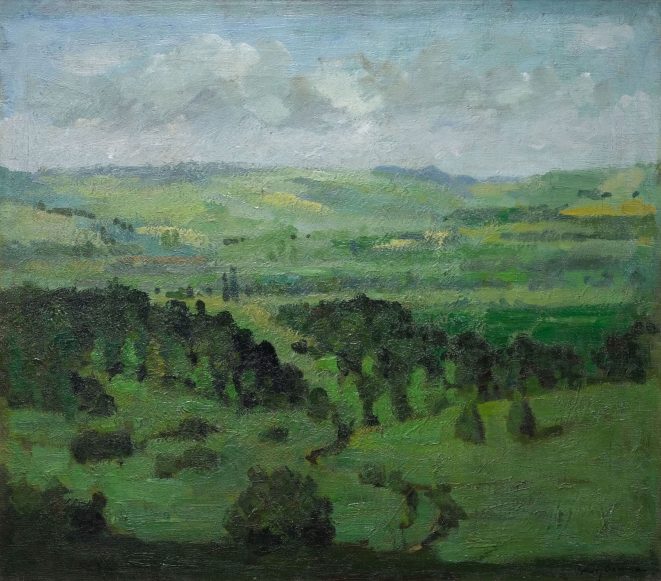 Georg Oehme Sächsische Landschaft Kunsthandlung Kühne