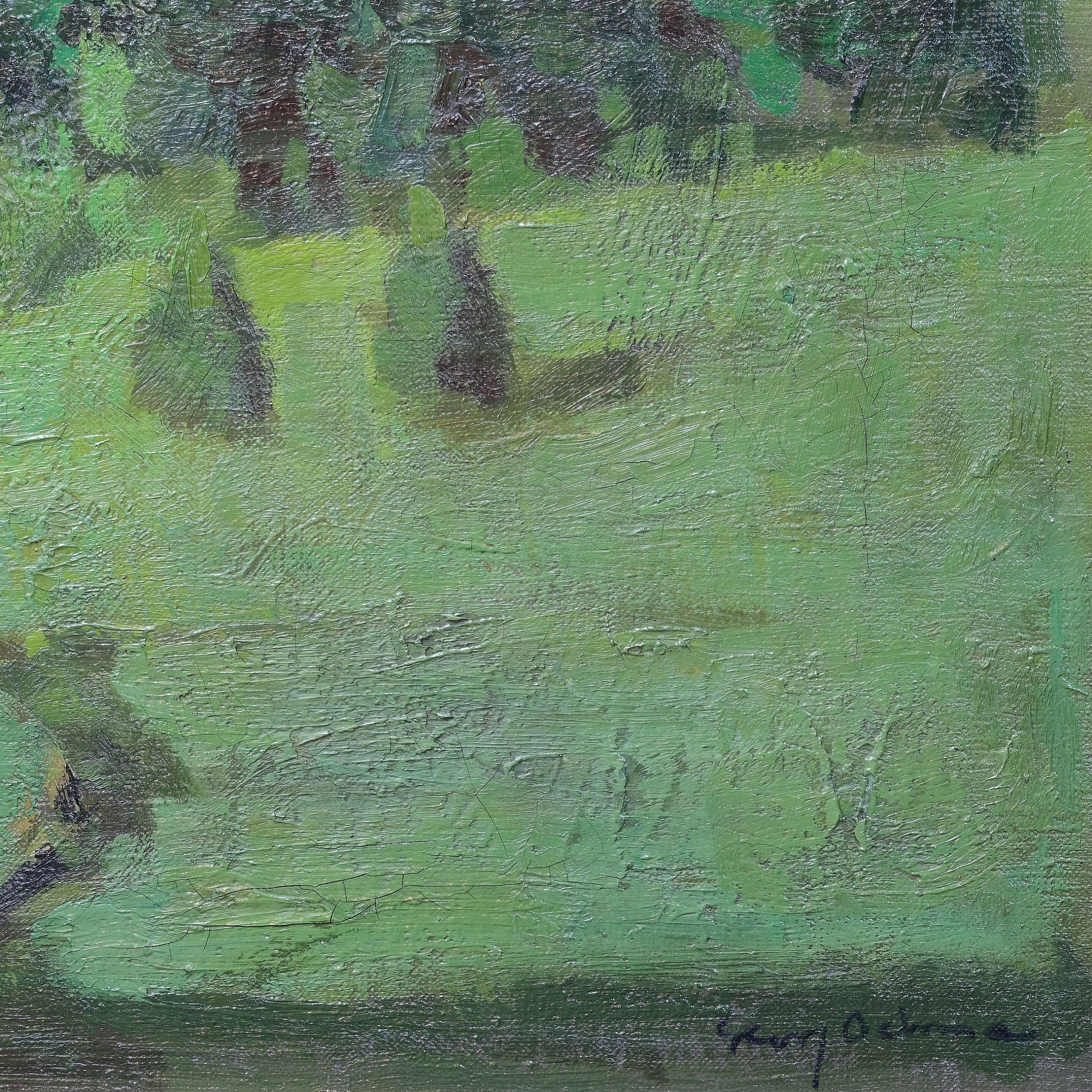 Georg Oehme Sächsische Landschaft Kunsthandlung Kühne