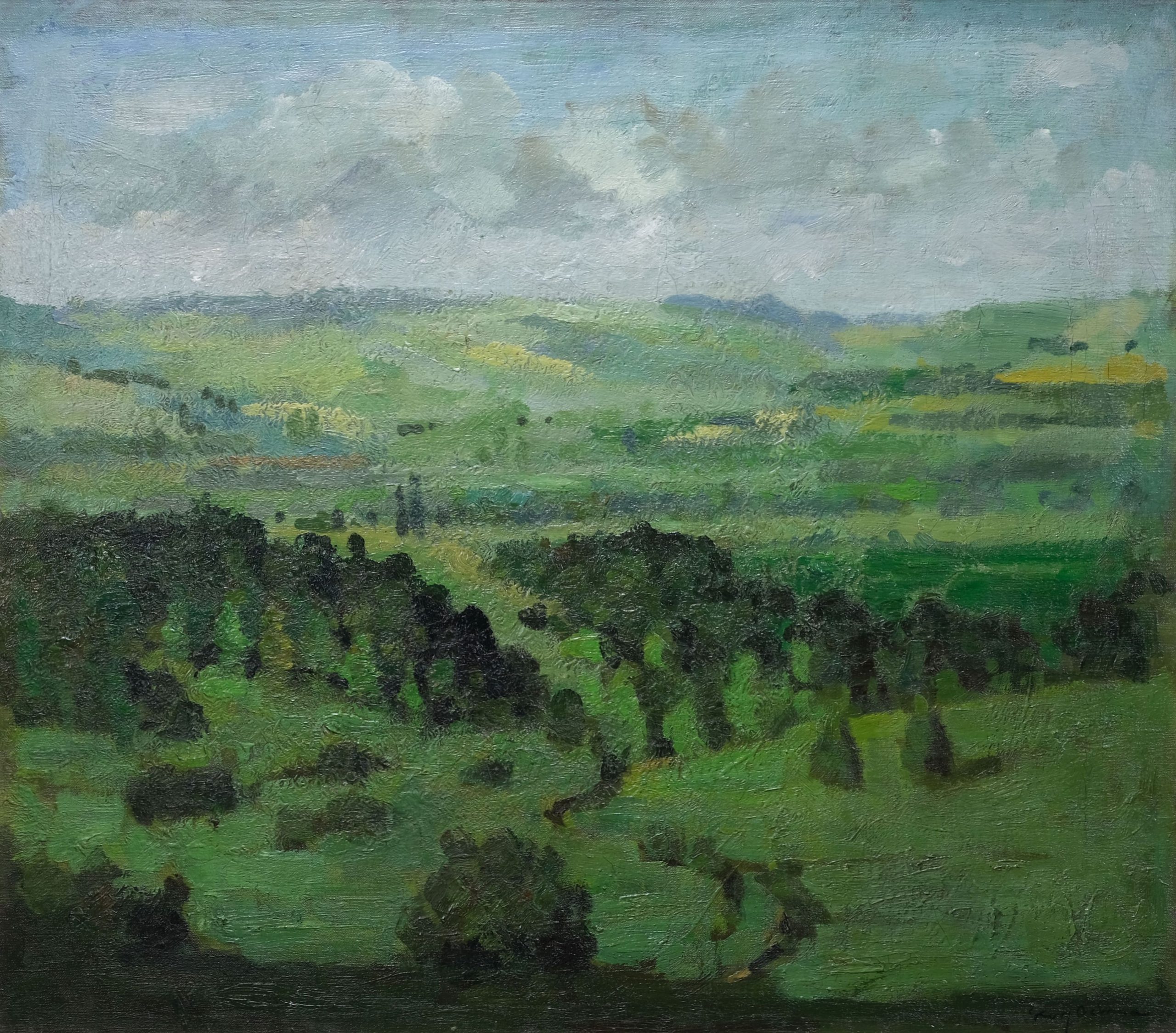 Georg Oehme Sächsische Landschaft Kunsthandlung Kühne