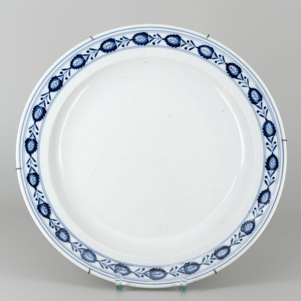 Meissen Teller Blätterkantenmuster Kunsthandlung Kühne