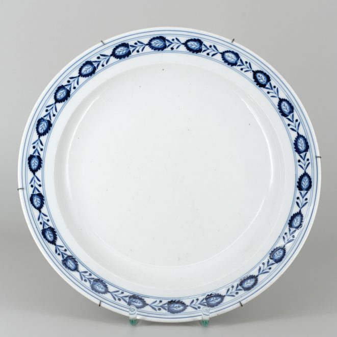 Meissen Teller Blätterkantenmuster Kunsthandlung Kühne
