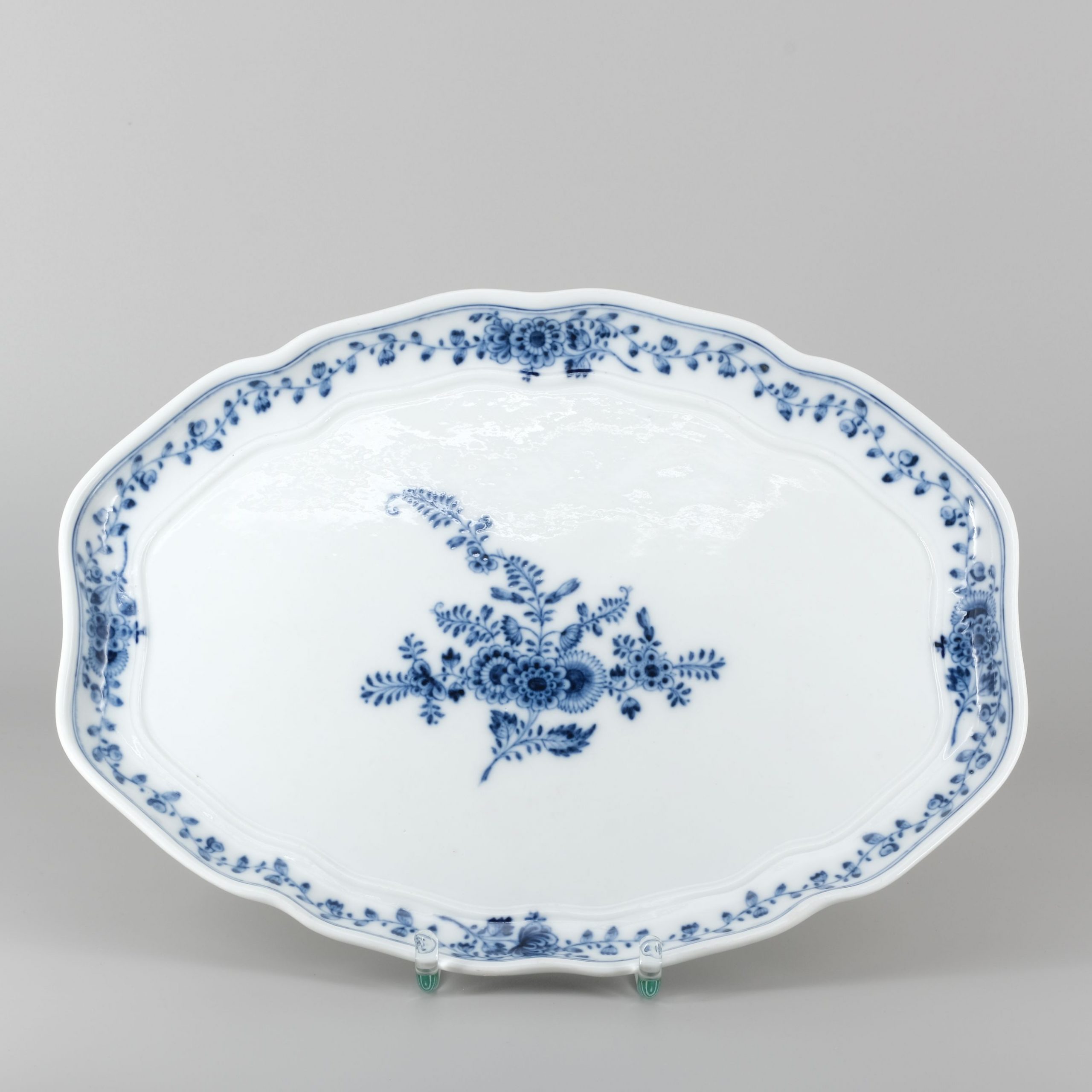 Platte Blumenkranzdekor Meissen Porzellan Kunsthandlung Kühne