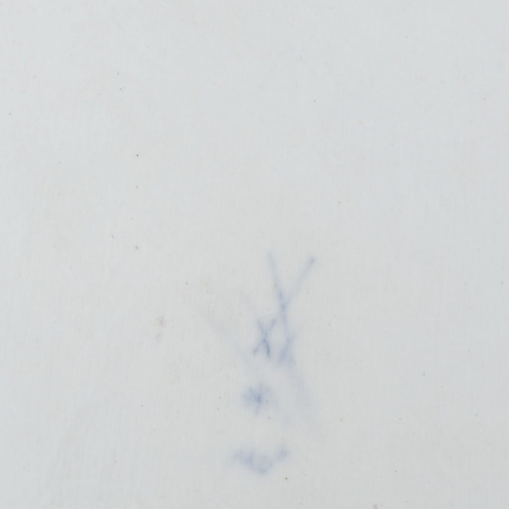 Platte Blumenkranzdekor Meissen Porzellan Kunsthandlung Kühne