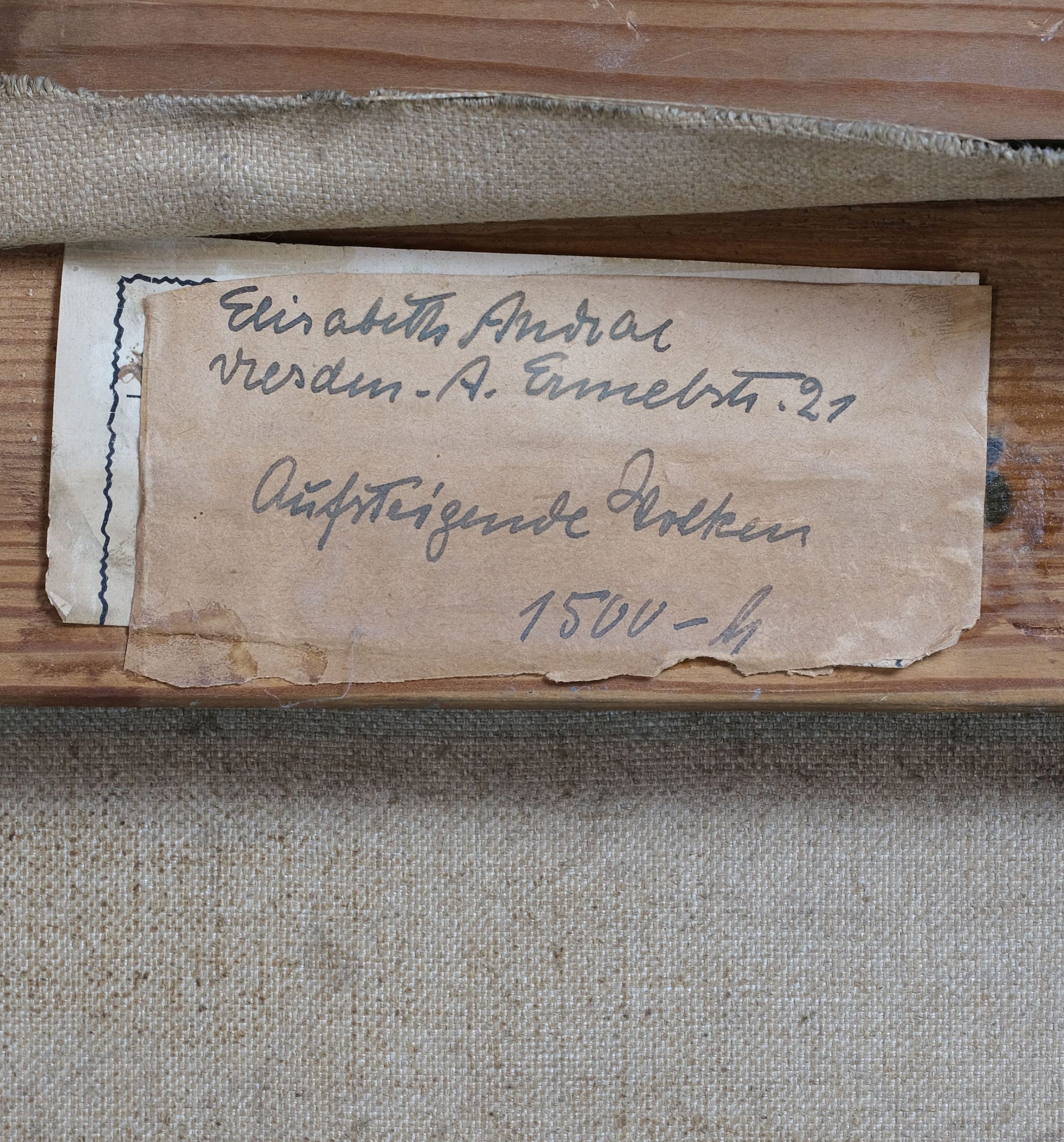 Elisabeth Andrae Landschaft Aufsteigende Wolken Kunsthandlung Kühne