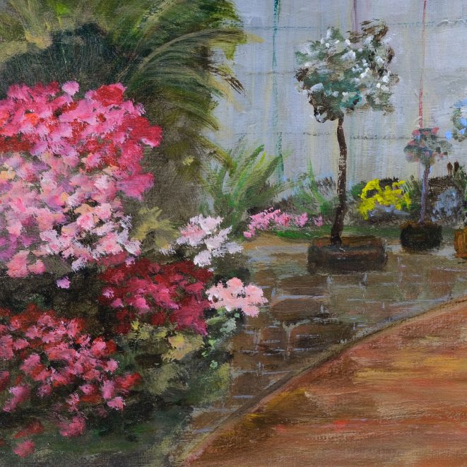 Joseph Amadeus Fleck Blüte in Orangerie Kunsthandlung Kühne