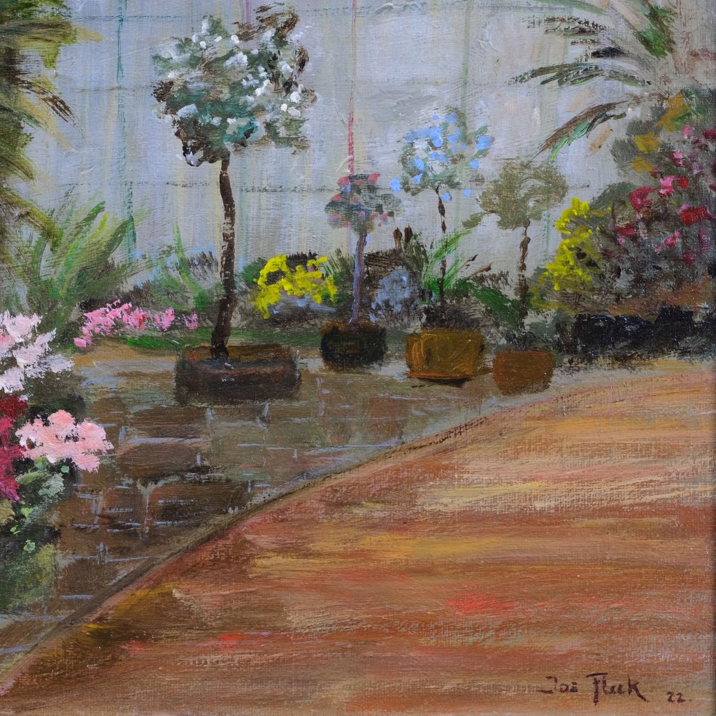 Joseph Amadeus Fleck Blüte in Orangerie Kunsthandlung Kühne
