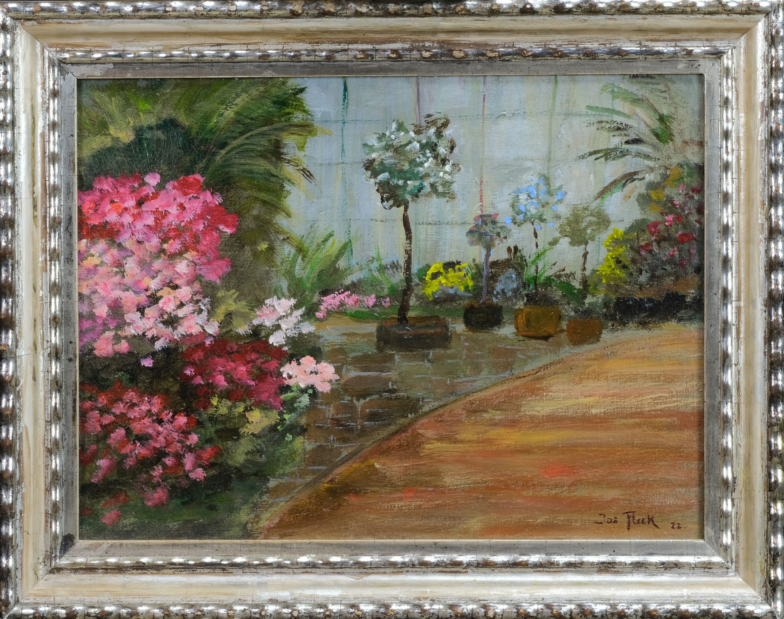 Joseph Amadeus Fleck Blüte in Orangerie Kunsthandlung Kühne
