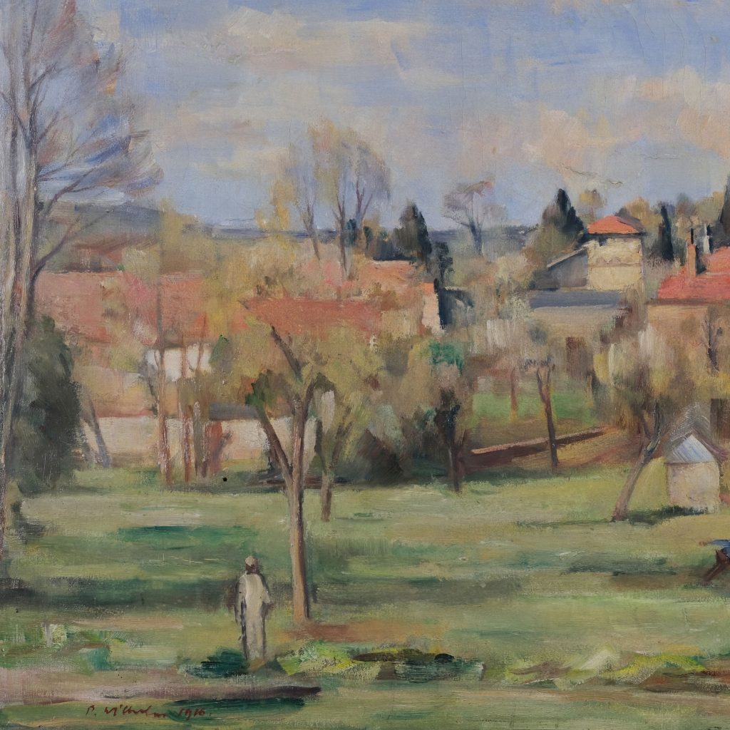 Paul Wilhelm Frühlingslandschaft in Cirey Frankreich Kunsthandlung Kühne Dresden