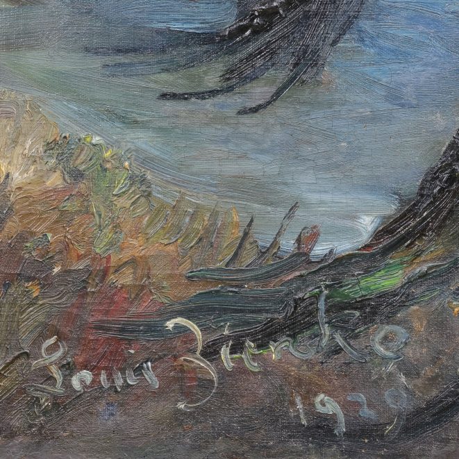 Louis Ziercke Kopfweide am nächtlichen See Kunsthandlung Kühne